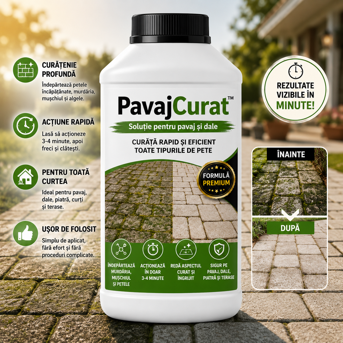 PavajCurat™-Curățare Intensivă Pavaj