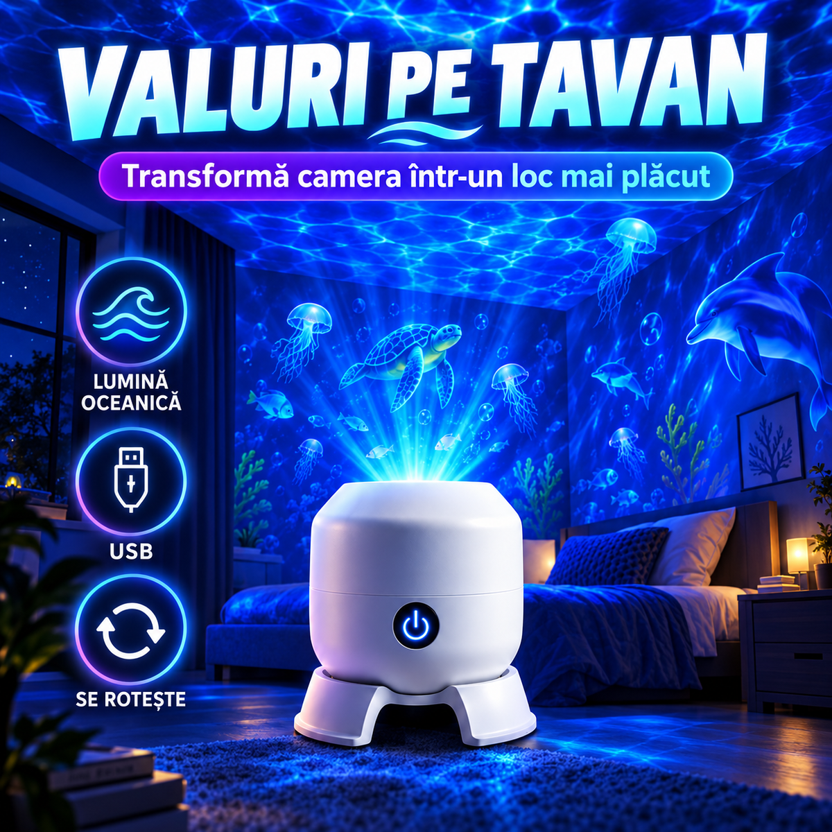 Proiector Oceanic Rotativ Oceanview™